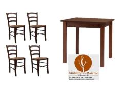 Set Napoli Sedie Tavoli Arredamento Bar Ristorante Pizzeria Pub Cod0003
