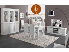 Mobili Arredamenti Rustici Classici Credenza Palermo 2 ante 2 Cassetti Bianco cd62