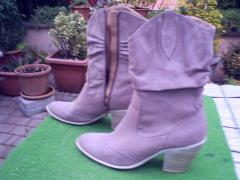 Stivali in vera pelle marrone chiaro da donna  taglia  40 
