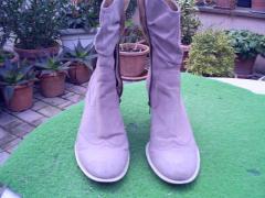 Stivali in vera pelle marrone chiaro da donna  taglia  40 
