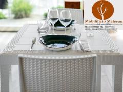 Set Sedie e Tavoli Polipropilene Ristorante Bar Per Arredo Esterno