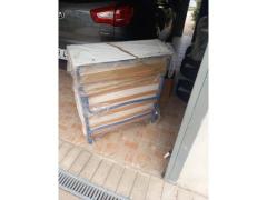 letto richiudibile con materasso e ruote