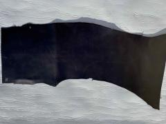 Scampolo pelle a vegetale liscia colore Nero