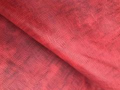 Scampolo pelle a vegetale stampata rosso