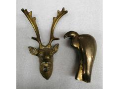 cervo e condor in bronzo