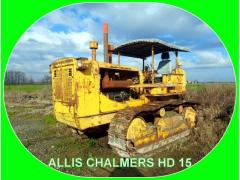 Trattore Agricolo Cingolato Allis Chalmers HD 15 con Aratro Bivomere.