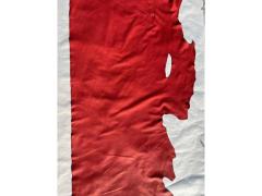 Pelle di vitello nappa anilina rosso
