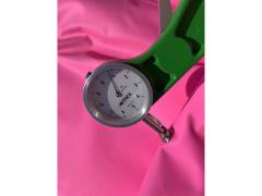 Pelle di vitello liscia colore fucsia fluorescente