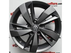 4 CERCHI LEGA VOLKSWAGEN POLO A1 IBIZA FABIA R15 ANTRACITE OPACO LT1859