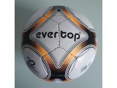 Pallone Da Calcio In Cuoio - Nuovo - Bianco e Arancio - Size 5