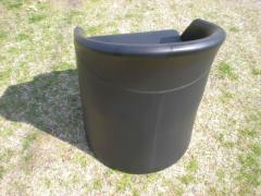 Poltroncina pelle nera