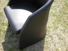 Poltroncina pelle nera