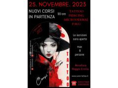 25.NOVEMBRE.2023 INIZIANO I CORSI DI TATUAGGI BODY PIERCING P.M.U MICRODERMAL