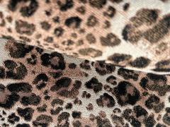 Tessuto leopardato doppiato per artigianato