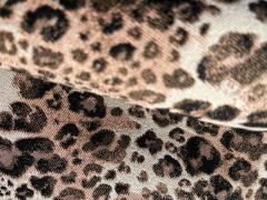 Tessuto leopardato doppiato per artigianato