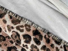 Tessuto leopardato doppiato per artigianato