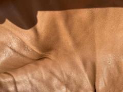 Pelle stropicciata raggrinzita anilina brandy