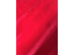 scampolo velluto liscio doppiato rosso