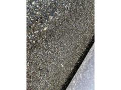 Tessuto glitterato cromo argento per calzatura e pelletteria