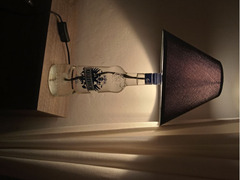 Lampade costruite con bottiglia