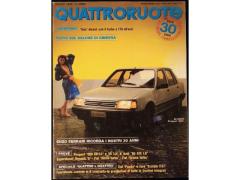 Quattroruote  365 03-1986 Lanci Thema Turbo/Volvo 740 Turbo-Fiat-Ford