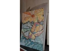 QUADRO FATTO A MANO TECNICA MISTA 50X70CM