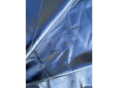 Pelle nappa laminata argento bottalata