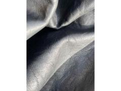 Pelle nappa anilina plissettata colore nero