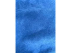 Pelle scamosciata colore Azzurro da pelletteria