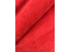 Pelle scamosciata rosso per Artigianato – Sp. 1,8