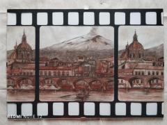 "Pellicola dell'Etna - il dipinto 50 cm x 35 cm