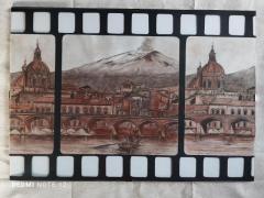"Pellicola dell'Etna - il dipinto 50 cm x 35 cm