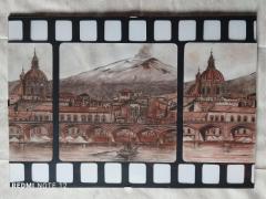 "Pellicola dell'Etna - il dipinto 50 cm x 35 cm
