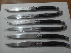 Set 6 coltelli bistecca in acciaio inox Laguiole