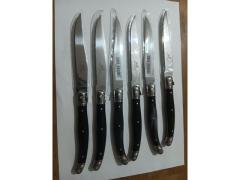 Set 6 coltelli bistecca in acciaio inox Laguiole
