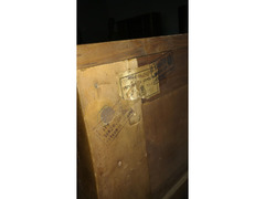 Trumeau: cassettone con ribalta e specchio