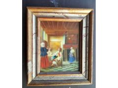 Miniatura riproduzione  “Interno casa olandese ,