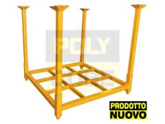 Pallet metallici con montanti smontabili