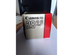 Obiettivo Canon 28mm. 1:2.8 obiettivo grandangolare,