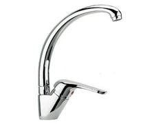 RUBINETTO MISCELATORE LAVELLO CUCINA CASA BAGNO LAVABO BIDE' ACCIAIO INOX