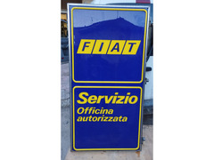 Insegna luminosa Fiat Servizio officina 165x85x20