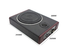 8 pollici Subwoofer per Auto Amplificato sottosedile 600Watt 68mm Audio per Auto