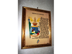 QUADRO PREGHIERA DEL CANE POLIZIOTTO