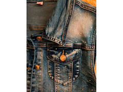 Giacca in jeans smanicata