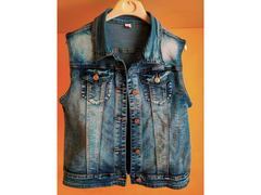 Giacca in jeans smanicata