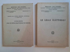 Leggi e Uffici Elettorali Consigli Comune Regione Provincia ELEZIONI 1970 due libri