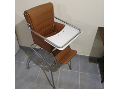Seggiolone bambini anni 60 in pelle