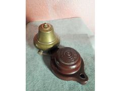 Rara  antica  suoneria esterna Marchio  ISEA Milano con campanello  3-7-10 Volt