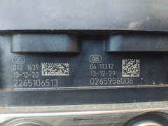 Centralina pompa ABS Mercedes Classe A W176 2013 2265106513 0265956006