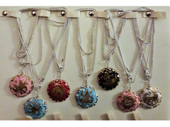 Ciondoli zodiacali  medaglioni     vintage    in porcellana